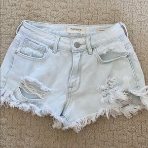 PacSun Distressed Denim Shorts